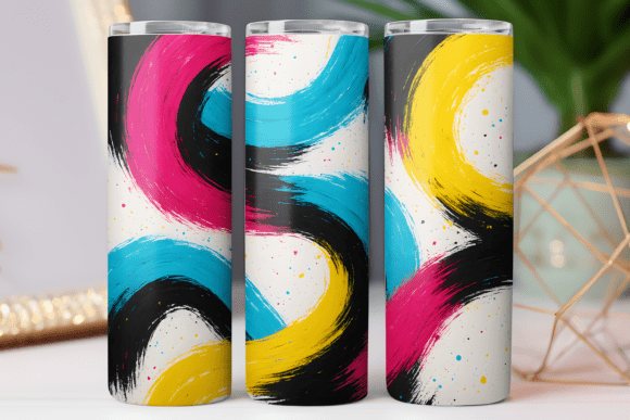 Abstract Pattern Color Tumbler Wrap: Graphics & Tumbler Wraps