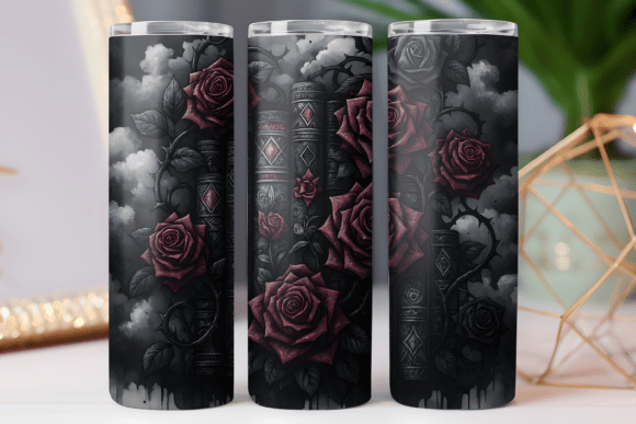 Book Lover Tumbler Wrap: Rose Graphics & Tumbler Wraps