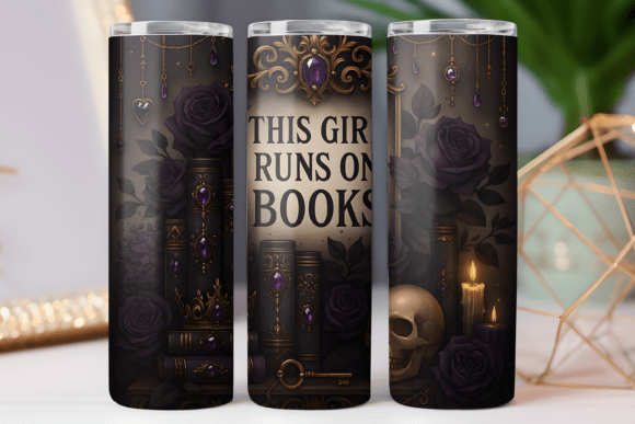 Book Lover Tumbler Wraps: Graphics for Branding