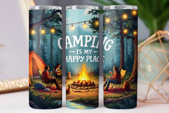 Camping Tumbler Wrap Skinny 20oz: Graphics & Tumbler Wraps Review