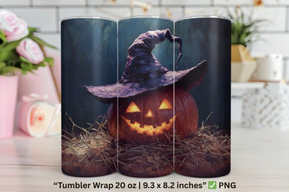 Creepy Farm Pumpkin PNG Scarecrow Hallow Graphics for Tumbler Wraps
