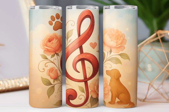 Dog Music Tumbler Wrap: Freebies & Graphics Review