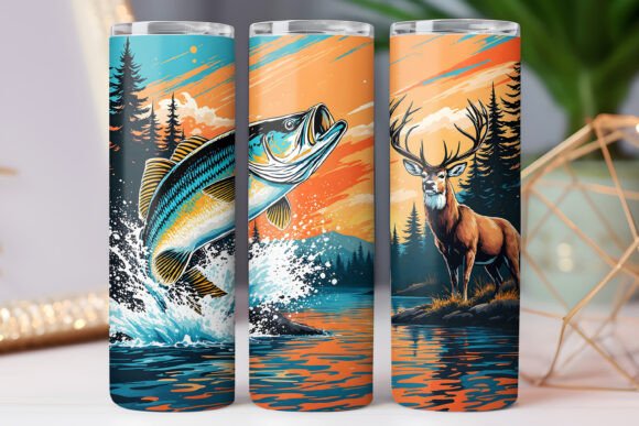 Fishing and Hunting Tumbler Wrap 20oz for Tumbler Wraps