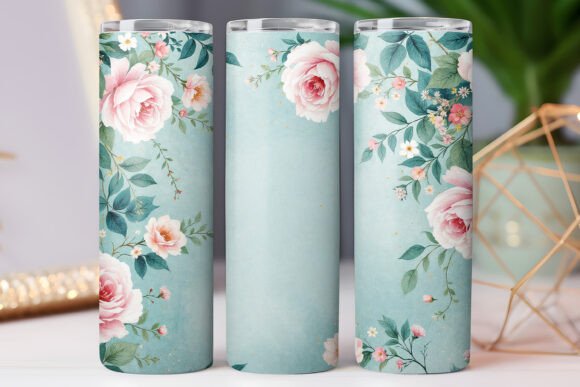 Floral Tumbler Wrap Graphics & Designs 20oz