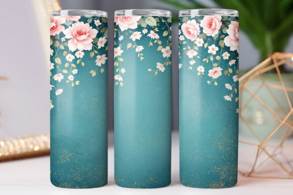 Floral Tumbler Wrap Vintage Flower Png Graphics Review for Crafters