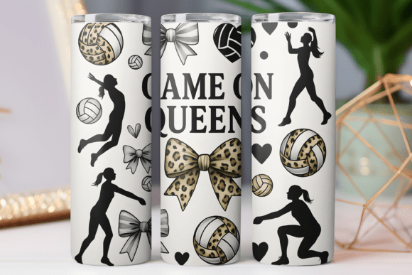 Game on Volleyball Tumbler Wrap: Graphics & Freebies