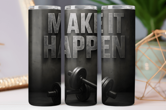 Gym Motivation Tumbler Wrap: Graphics & Freebies