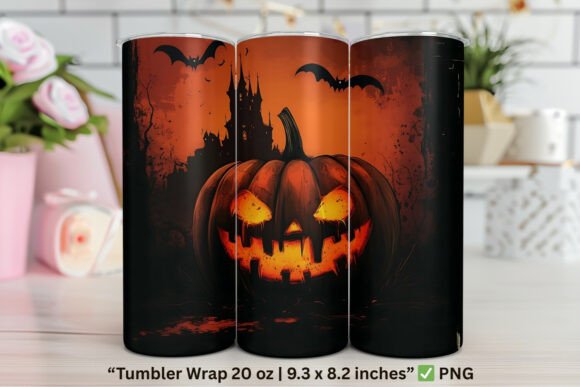 Haunted Forest Pumpkin Scene