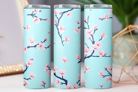 Japanese Tree Tumbler Wrap Design 20oz