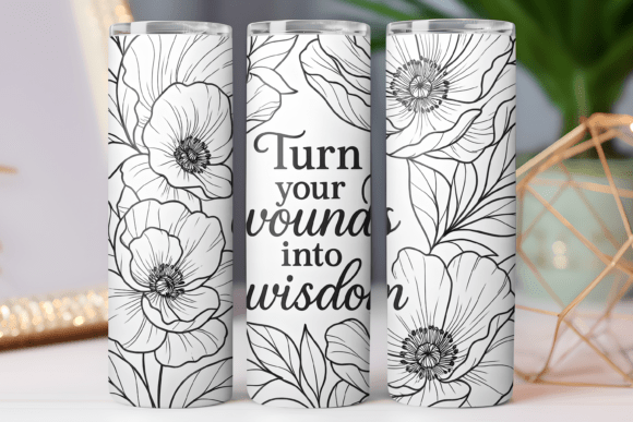 Motivational Tumbler 20oz Wrap Skinny: A Designer's Take