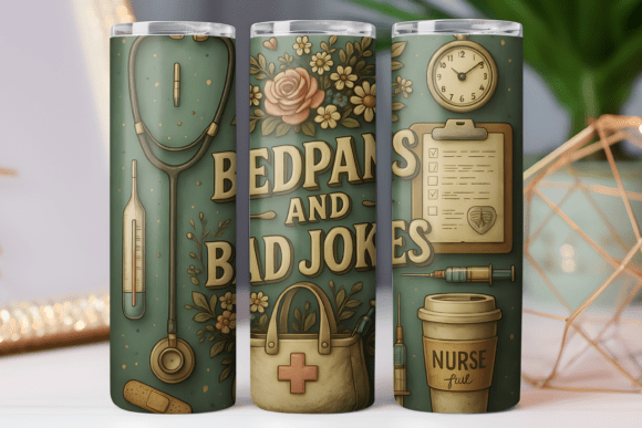 Nurse Jokes Tumbler Wrap for Graphics & Tumbler Wraps