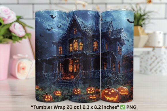 Pumpkin Under Tree Halloween Wrap: Graphics & Tumbler Wraps Review