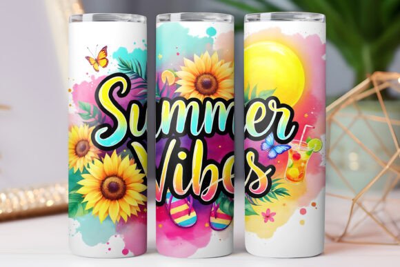 Summer Beach Tumbler Wrap Summer Vibes Graphics for Tumbler Wraps