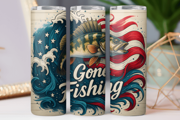 Us Flag Father Tumbler Wrap 20oz Skinny