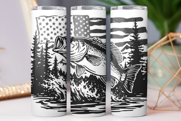 Vintage Us Flag Fishing Tumbler Wrap Png: Graphics & Tumbler Wraps Review