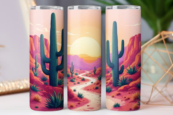 Western Cowboy Desert Tumbler Wrap: A Designer's Take