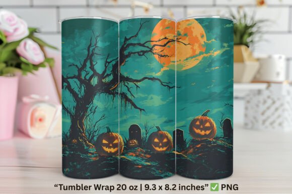 Witch on Broom Halloween Wrap: Graphics & Tumbler Wraps